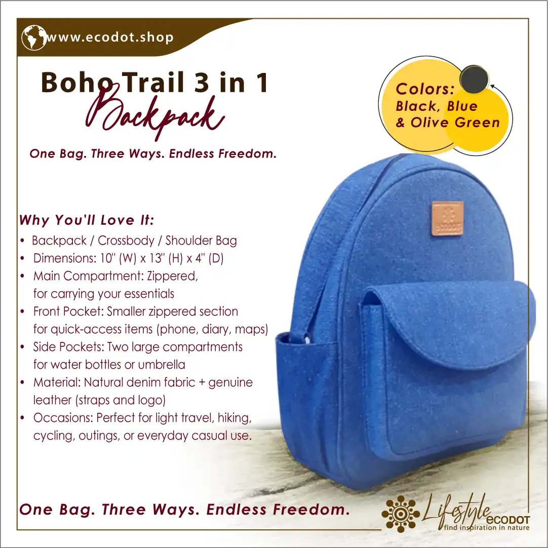 Boho Trail 3 in 1 BACKPACK - Image 6